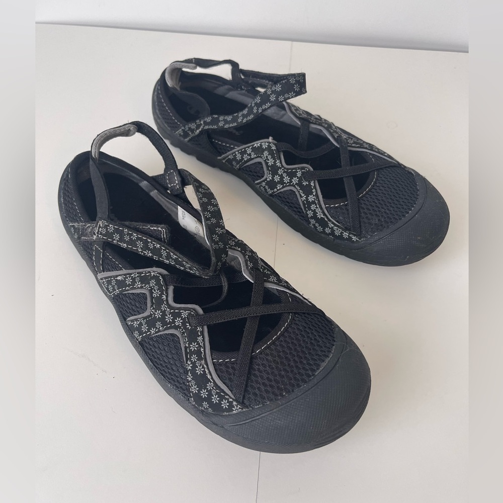 Champion Floral Sneaker Sandals Black 7.5
